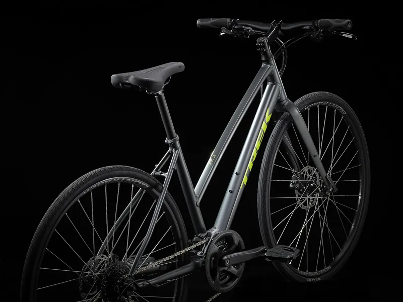 TREK FX 2 Disc Stagger Hybrid Bike in Lithium Grey-2